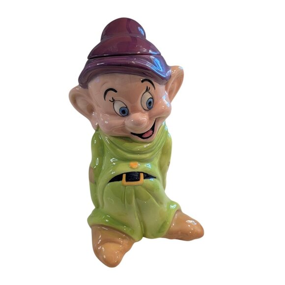 Treasure Craft, Disney Other - Vintage Disney Dopey Ceramic Cookie Jar by Treasure Craft Snow White Seven Dwarf